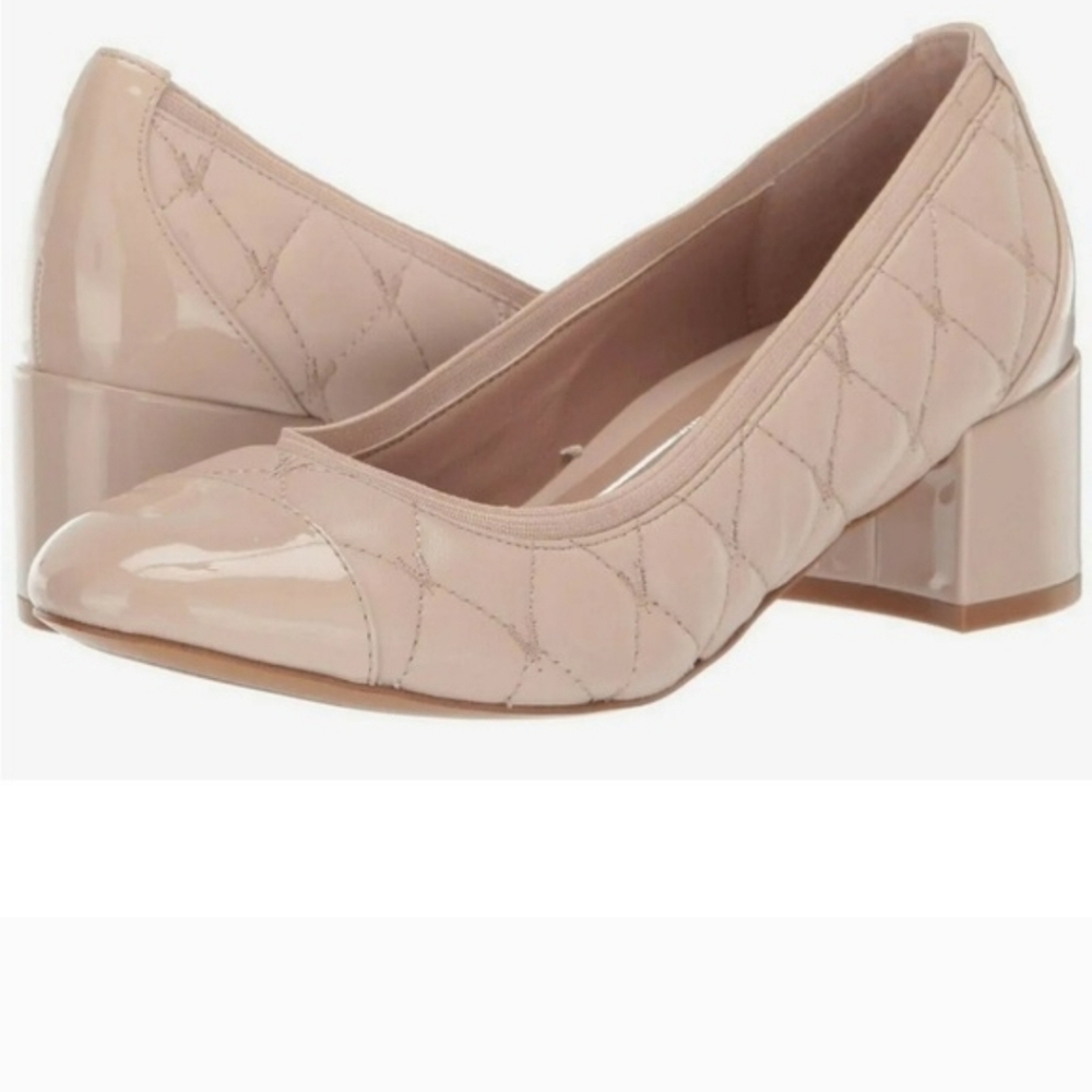 Vionic Olympia Ruby Block Pumps In Nude Wide Width - image 1